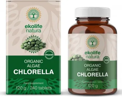 Obrázek produktu pro Algae Chlorella Organic 240 tablet řasa chlorella) Ekolife Natura