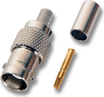 Obrázok produktu pre BNC zásuvka priama krimpovacia RG174 50 Ohm --