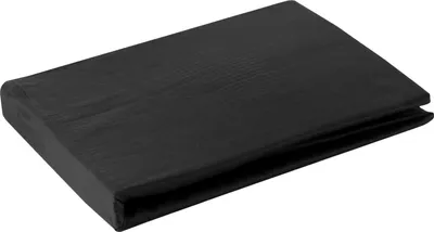 Produktbild von Spannbetttuch mit Gummizug NOVA3 schwarz 100x200 25cm