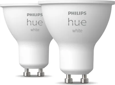 Produktbild von Philips Hue White GU10 LED Lampe Doppelpack dimmbar warmweiäes Licht steuerbar (28,90)