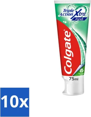 Image de Dentifrice Colgate Triple Action Extra Fresh 75 ml - paquet avantage - 10 pièces