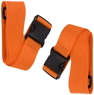 Obrázok produktu pre Balenie 2 ks popruhov na kufre, popruhy na kufre, dlhé, oranžové