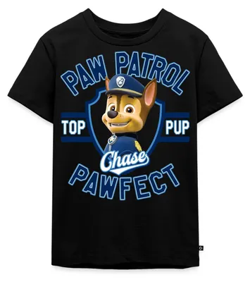 Produktbild von Spreadshirt Paw Patrol Chase Pawfect Kinder Premium T-Shirt, 122/128 (6 Jahre), Schwarz