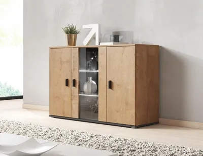 Produktbild von Komoda 120cm SOHO S7 dub lefkas+ černá