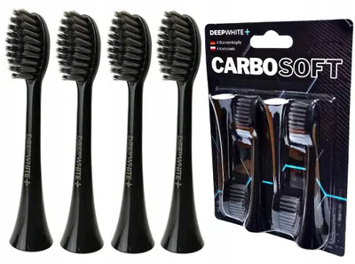 Produktbild von DeepWhite CarboSoft Ersatzköpfe für VITAMMY Symphony, 4 Stück