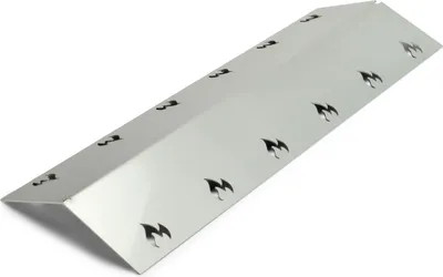 Immagine prodotto di Coperchio del bruciatore in acciaio inox - 435x150 mm - extra forte 1,5 mm - adatto a molti barbecue