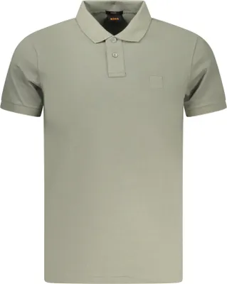 Produktbild von Elegantes Slim Fit Poloshirt in Grün für Herren mit Stickerei