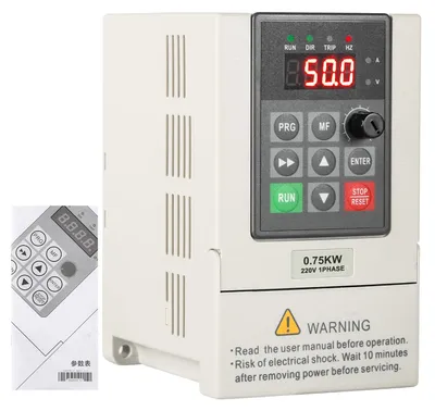 Frequenzumrichter 0,75 kW, 220 V, 750 W, 2 m Kabel
