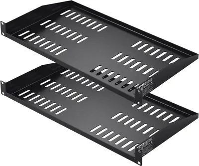 Immagine prodotto di set di 2 ripiani 1U Armadio per server Profondità 254 mm Armadio di rete Rack per server