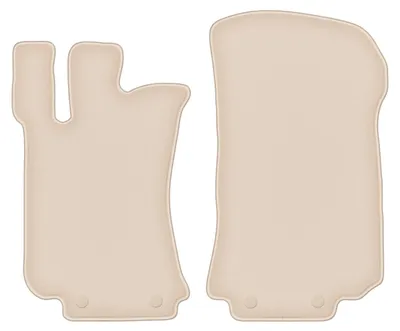 Image de Tapis de sol avant velours PREMIUM beige compatibles avec Mercedes R251 / V251 (2005-2013, 7 personnes) – avec fixations – sur‑mesure