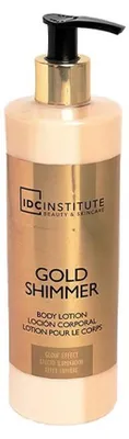 Obrázek produktu pro IDC Institute Gold Shimmer Rozjasňující Tělové Mléko s Třpytkami - 400ml, productTiles.product.images.aiGenerated
