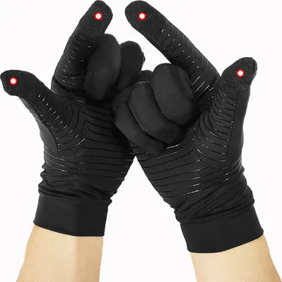 Produktbild von INF Fahrradhandschuhe aus Kupferfaser – Vollfinger-Touchscreen M