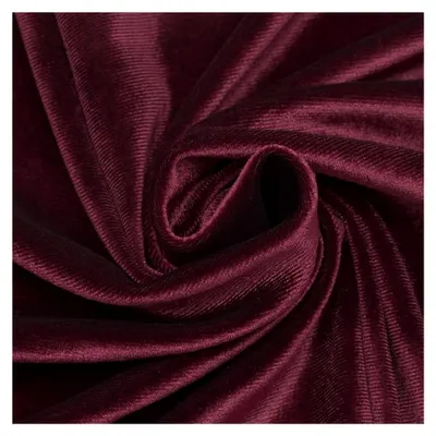 Produktbild von Stretch-Pannesamt Stoff - Meterware, Farbe Bordeaux - Standard 100 - zum Nähen von Bekleidung, Kostümen und Dekorationen