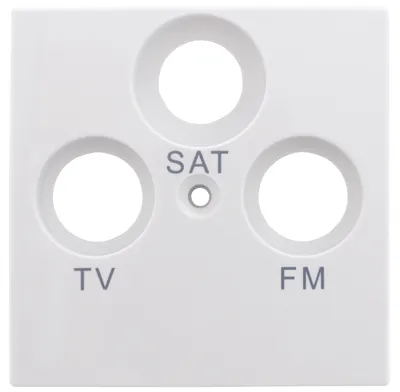 Produktbild von REV Ritter Abdeckung SAT-Antennendose Studio weiß