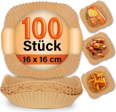 Immagine prodotto di GOURMETmaxx Pirottini in carta da forno 16x16x4,5 cm marroni