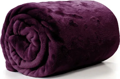 Produktbild von Unyqoos® Enzo Plaid – Kuscheldecke 130 x 180 cm, Dunkelviolett, gestepptes Honigwabenmuster, warm & farbbeständig