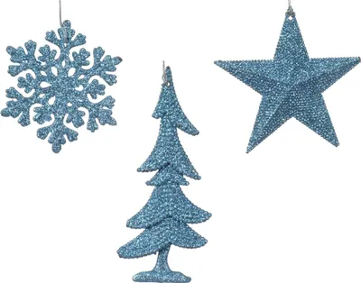 Productafbeelding van Hanger plc l0.8b10.5h10.5 cm sblw kerst Decoris