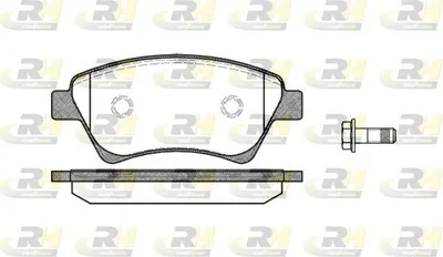 Produktbild von ROADHOUSE Bremsbeläge Satz Vorne Bremsklötze für RENAULT KANGOO (KC0/1) 2976.00