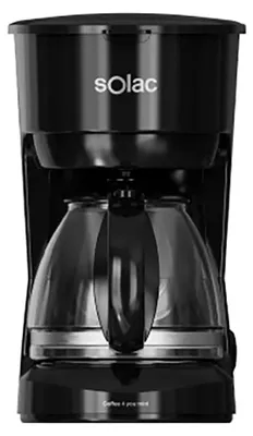 Produktbild von Solac CF4037, Filterkaffeemaschine, 0,75 l, Gemahlener Kaffee, 600 W, Schwarz