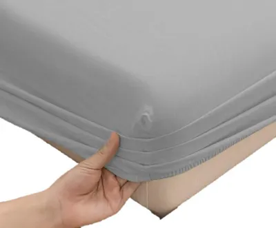 Produktbild von Jersey Spannbettlaken 140x200 Hellgrau