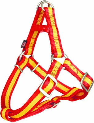 Produktbild von Trixie Petral Premium Spain Hundegeschirr Gelb,Rot M-L Gelb,Rot M-L