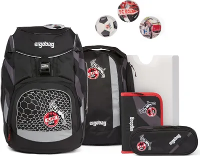 Produktbild von ergobag Schulranzen Eco Hero-Edition Pack Schoolbag Set 6-teilig Domstürmbär schwarz