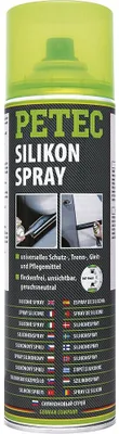 Productafbeelding van Petec Silikonspray, siliconenspray, 500 ml, artikelnummer 70850