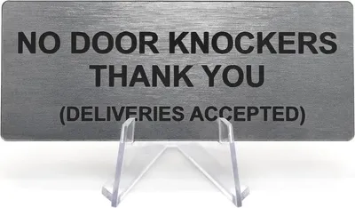 Obrázek produktu pro Akrylová cedulka na dveře CombiCraft No Door Knockers - 100x40mm