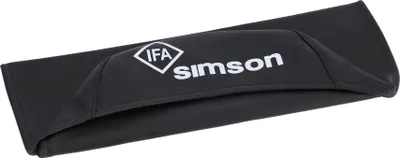 Produktbild von Sitzbezug glatt, schwarz mit SIMSON-Schriftzug - Simson S50, S51, S70, KR51/1 & KR51/2 Schwalbe, SR4-3 Sperber, SR4-4 Habicht