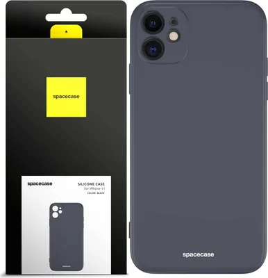 Produktbild von Spacecase Silikonhülle iPhone 11 schwarz