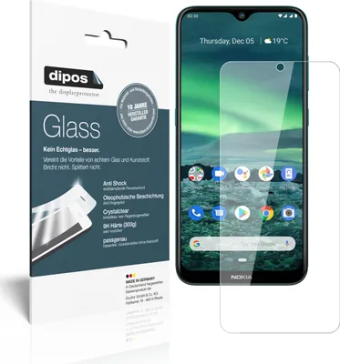 Obrázek produktu pro 2x ochranná fólie pro Nokia 45353 - Anti-Shock 9H Film dipos Glass Plastic Glass