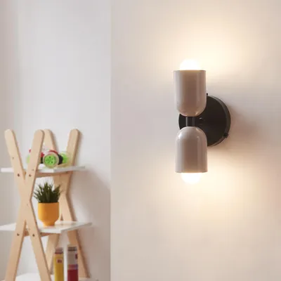 Produktbild von Wandleuchte 'Trorlos' 2-flammig Metall 22 x 12 x 12 cm Milchweiß