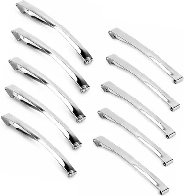 Produktbild von 10 Stück silberne Haarspangen für Damen, französische Haarspangen