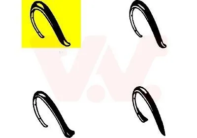 Immagine prodotto di VAN WEZEL Allargamento, parafango anteriore sinistro per VW Golf II Jetta