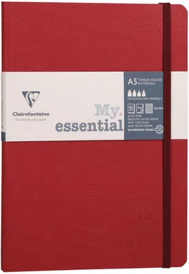 Produktbild von Clairefontaine AgeBag MyEss Notizbuch A5, 96 Seiten, liniert, rot
