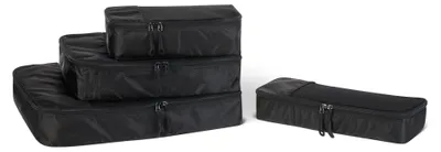 Image de A. Coffret de voyage Essentials comprenant 4 cubes de rangement, idéal pour organiser vos bagages et équipé d'un compartiment supplémentaire
