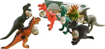 Zdjęcie produktu dla Figurki - Dinozaury - Zwierzęta - Zestaw 6 sztuk 3414