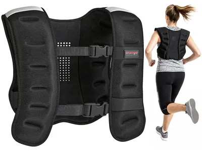Produktbild von SPORTNOW Gewichtsweste 10 KG Trainingsweste mit Reflektierend Streifen
