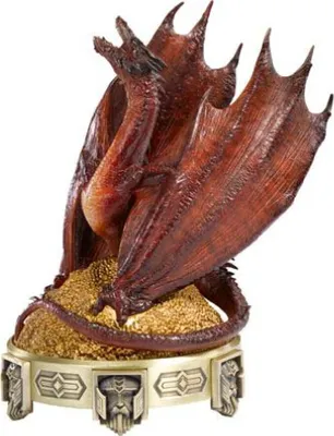 Produktbild von Noble Collection - Der Hobbit Smaugs Einöde Statue mit Räuchereinsatz Smaug 25 cm