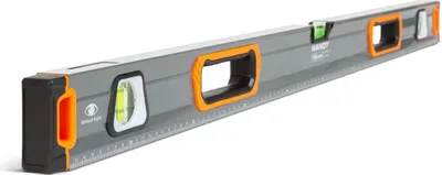 Obrázek produktu pro Handy - Magnetická vodováha 100 cm - Profesionální hliníková vodováha - Hliník, zrcadlový zaměřovač a pravítko - 1 metr [10624C].