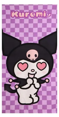 Produktbild von Hello Kitty Kuromi Heart Badetuch 70 x 140 cm