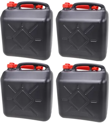 Produktbild von RESCH Kraftstoffkanister Benzinkanister 4 x 20L Reserve Kanister Benzin Diesel Autokraftstoff Tankkanister Outdoor Notfall Kanister Fahrzeug Garage