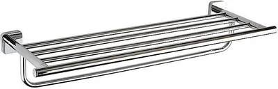 Produktbild von BASI Handtuchablage Messing Chrom poliert 656x105x216 mm für Bad & WC >> zum Bohren