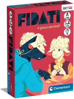 Produktbild von Clementoni Fidati - Bluffkartenspiel im Taschenformat - 3-10 Spieler, 8-99 Jahre