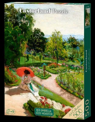 Obrázek produktu pro Puzzle 500 dílů Red Umbrella, Józef Mehoffer Art Collection 54046 Castorland