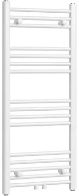Zdjęcie produktu dla Grzejnik łazienkowy Benito - przyłącze centralne 50 mm / boczne - 343 W - biały, połysk - 1000x450 mm