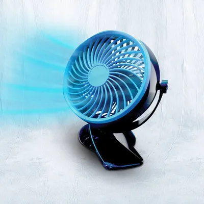 Produktbild von Livington Go Fan – mobiler Mini Ventilator mit Akku - Tischventilator – schwarz