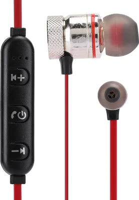 Obrázok produktu pre Bezdrôtové športové slúchadlá Bluetooth InEar s redukciou šumu (červené)