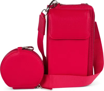 Produktbild von styleBREAKER Damen Taschen Set 2-Teilig Mini Bag mit Handy Fach und RFID Schutz, Umhängetasche, Handytasche, Crossbag 02012385