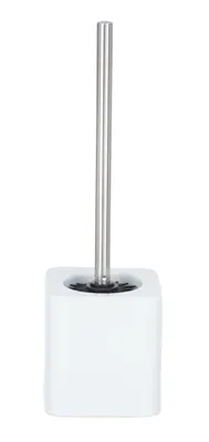 Produktbild von WENKO WC Garnitur HEXA Klo Toiletten Bürsten Halter Keramik Bad Accessoires weiß